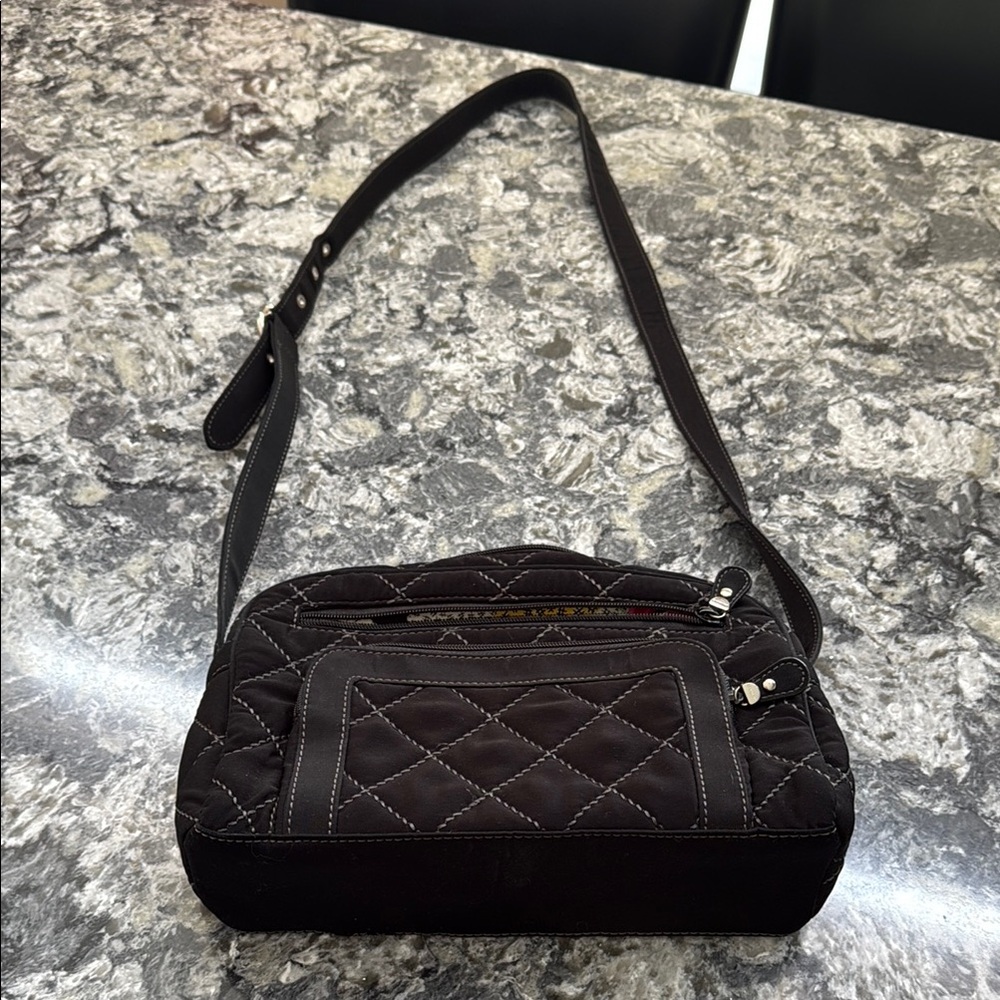 Vera Bradley Black Quilted Crossbody Bag